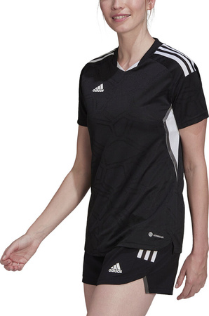 Koszulka damska adidas Condivo 22 Match Day czarno-biała HA3541
