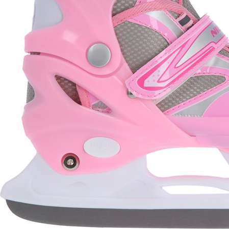 Łyżworolki z wymienną płozą hokejową Nils Extreme NH18366 A 2w1 rozmiar 39-42 różowe