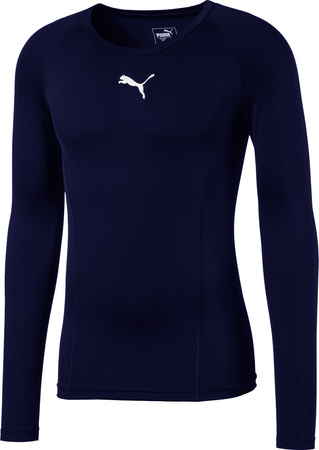 Koszulka termoaktywna męska Puma LIGA Baselayer LS granatowa 655920 20