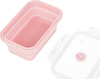 Pojemnik na żywność lunch box składany silikonowy Nils Camp NC4105 różowy 500ml