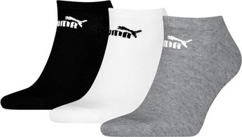 Skarpety Puma Elements Unisex Plain Snea 3pary szare, białe, czarne 947109 07