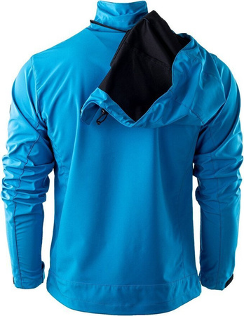 Męska kurtka przejściowa softshell membrana 10000mm Hi-Tec Nils niebieska rozmiar XXL