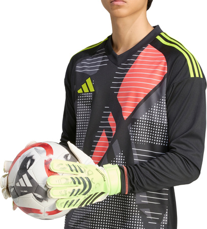 Rękawice bramkarskie adidas Predator Training limonkowe JN5356