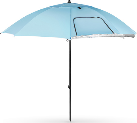 NC17114 PARASOL/PARAWAN PLAŻOWY 2W1 XXL 240 CM NIEBIESKI NILS