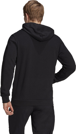 Bluza męska adidas Essentials French Terry Linear Logo Hoodie czarna GK9064