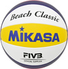 Piłka siatkowa plażowa Mikasa Beach Classic biało-żółto-niebieska BV551C-WYBR
