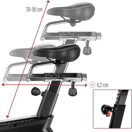 Rower treningowy powietrzny do ćwiczeń stacjonarny commercial HMS MP5420