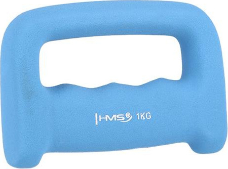 Ciężarek kastet żeliwny pokryty neoprenem HMS CK05 1.0 KG HMS