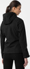 Kurtka przejściowa softshell z kapturem damska 4F głęboka czerń H4Z22 SFD001 20S