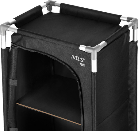 Szafka turystyczna kempingowa Nils Camp NC3031 składana czarna 67x43x34cm