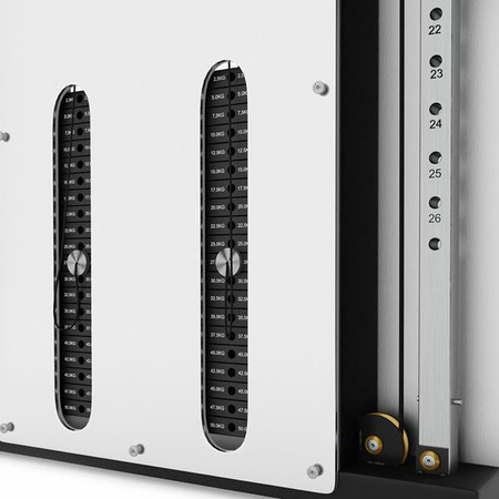 Brama przyścienna treningowa podwójna ze stosem HMS