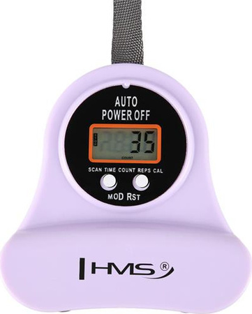 Koło hula hop fioletowy z magnesami i obciążnikiem licznik HMS HHM13