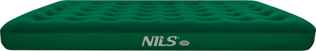 Materac welurowy dwuosobowy kempingowy Nils Camp NC2802 zielony 191x137x22 cm