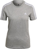 Koszulka damska adidas Essentials Slim T-shirt szara GL0785