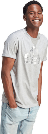 Koszulka męska adidas Sportswear Future Icons Metallic Tee szara II3467