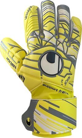 Rękawice bramkarskie Uhlsport Unlimited Soft SF żółte 101102401