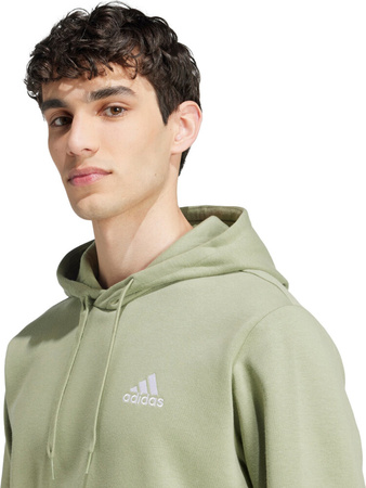 Bluza męska adidas Essentials Fleece Hoodie zielona JJ4662