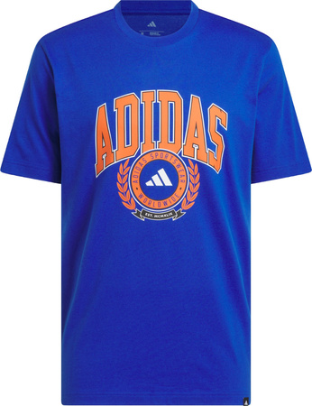 Koszulka męska adidas Varsity Crest niebieska JN2515