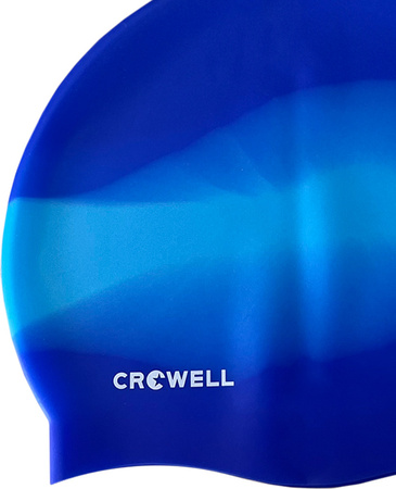 Czepek pływacki silikonowy Crowell Multi Flame niebieski kol.18