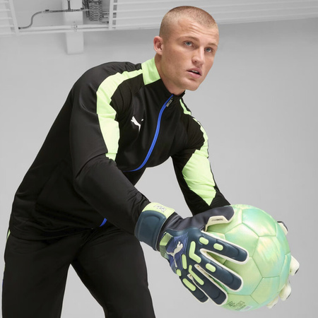 Rękawice bramkarskie Puma Future Match NC niebiesko-zielone 41926 05