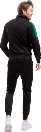 Dres treningowy piłkarski komplet bluza spodnie Givova Tuta Revolution czarno-zielony TR033 1013