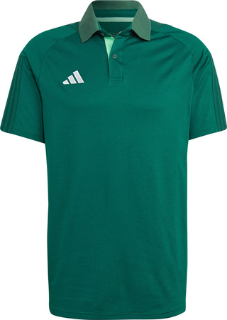 Koszulka męska adidas Tiro 23 Competition Polo zielona HU1345