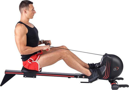 Wioślarz magnetyczny treningowy domowy HMS wymiary 187 x 58 x 47 cm