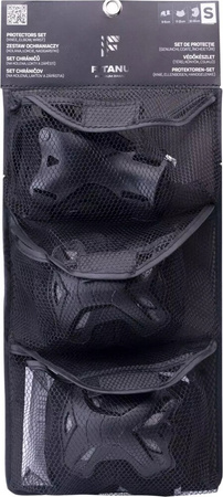 Zestaw ochraniaczy kolana łokcie nadgarstki na rolki deskorolkę hulajnogę Fitanu Profushion rozmiar L