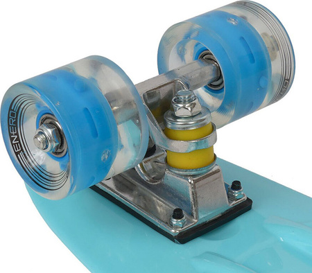 Deskorolka plastikowa fiszka pennyboard 22" Led Enero niebieska 1007366