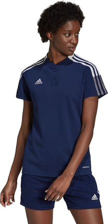 Koszulka damska adidas Tiro 21 Polo W granatowa GK9674