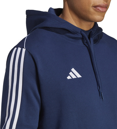 Bluza męska adidas Tiro 23 League Sweat Hoodie granatowo-biała HS3599