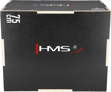 Skrzynia treningowa pylometryczna do ćwiczeń crossfit wzmocniona HMS DSC02 750x600x500mm