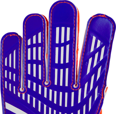 Rękawice bramkarskie dla dzieci adidas Predator Training Goalkeeper fioletowo-pomarańczowe IX3872