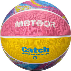 Piłka do koszykówki koszykowa Meteor Catch 5 kolorowa 16810