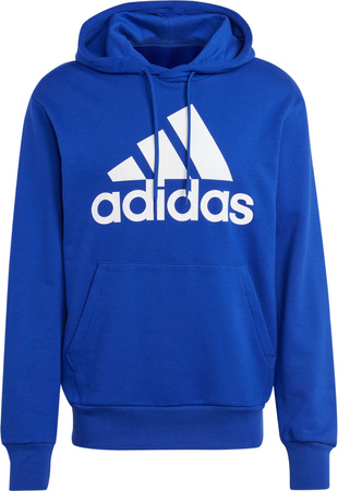 Bluza męska adidas Essentials French Terry Big Logo Hoodie niebieska IC9366