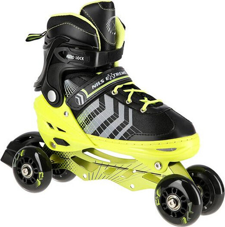 Łyżworolki rolki wrotki łyżwy hokejowe 4w1 Nils Extreme rozmiar L 39-43