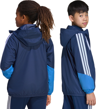 Kurtka dla dzieci adidas Tiro 26 Competition All Weather niebieska JL7300