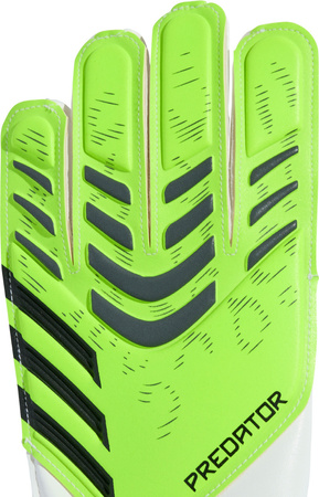 Rękawice bramkarskie dla dzieci adidas Predator Training limonkowe JN5362