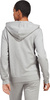 Bluza damska adidas Essentials Linear Full-Zip French Terry Hoodie szara IC6866