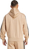 Bluza męska adidas Essentials 3-Stripes Fleece Hoodie beżowa JX0695