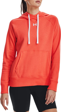 Bluza damska Under Armour Rival Fleece HB Hoodie pomarańczowa 1356317 877
