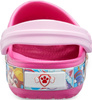 Chodaki sandały klapki Crocs dla dzieci Fl Paw Patrol Band Clog różowe 205509 670