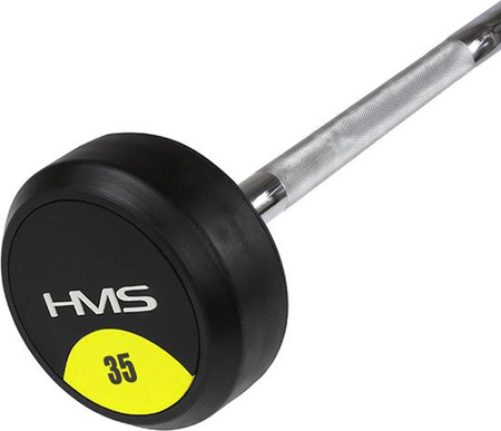 Sztanga/gryf stały gumowany HMS GSG-35 35 KG