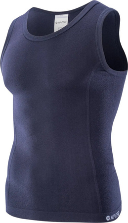 Męska podkoszulka bezrękawnik termoaktywna Hi-tec Bruno II granatowa rozmiar M