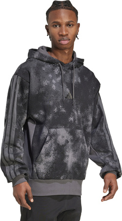 Bluza męska adidas Sea AOP Hoodie grafitowa JW3709