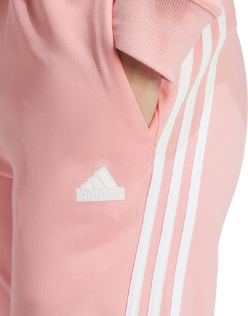 Spodnie damskie adidas Iconic Wrapping 3-Stripes Snap jasnoróżowe IX1119