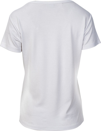 Damska koszulka z krótkim rękawem Hi-tec Lady Lofe biały rozmiar XL