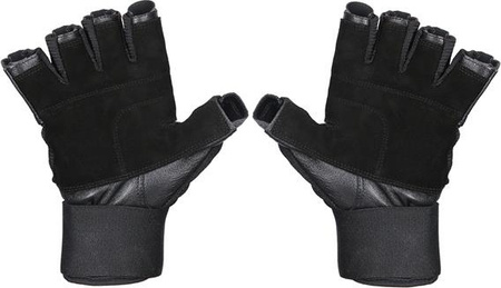 Rękawiczki kulturystyczne na siłownię HMS rst04 czarne rozmiar XXL