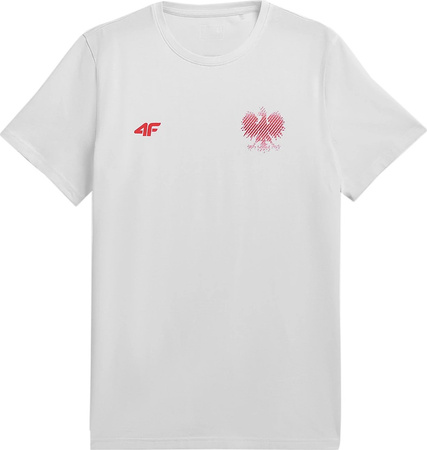 Koszulka męska 4F biała R4L21 TSM950 10S