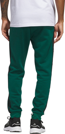 Spodnie męskie adidas Essentials 3-Stripes Fleece zielone JD1860